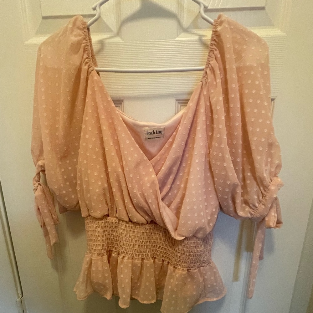 Blush and white polka dot too. Brand new. Size medium